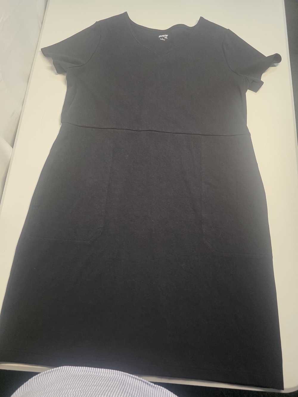 Duluth Trading Co Black Midi Dress